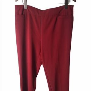 New Directions Maroon dress pants Sz 14